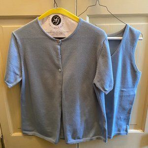 Jones Jeans Twin Sweater Set and Linen Shorts